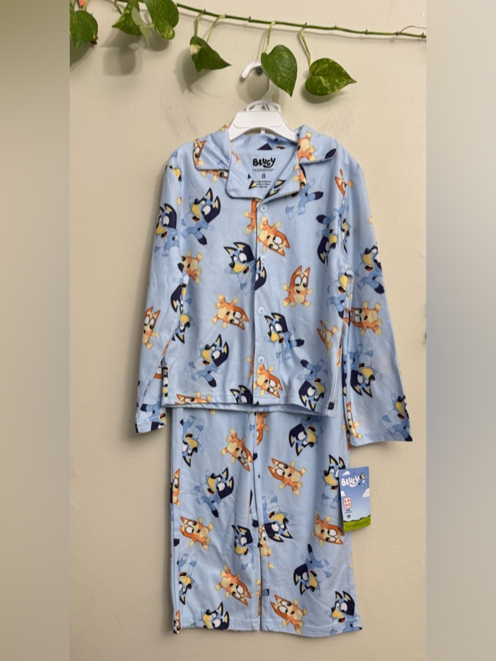 Kohl's Light Blue Kids Pajama Set with Cartoon Dog Print